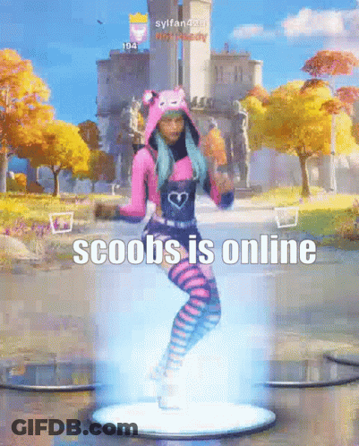 Girl In Pink Dancing In Video Game Scoobs Is Online GIF