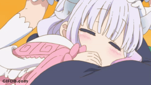 Girl In Pink Dress Sleeping On Chest GIF
