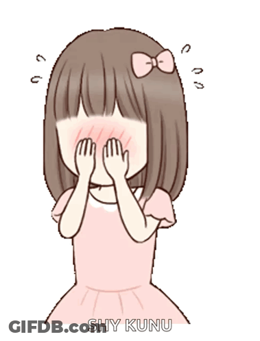 Girl In Pink Dress With Shy Kunu GIF