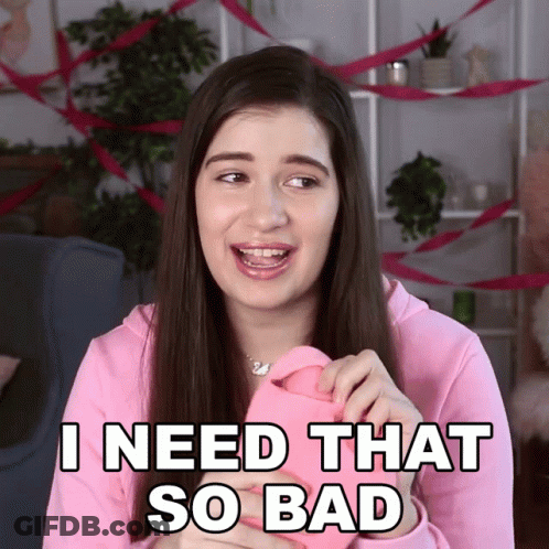 Girl In Pink Hoodie Says I Need That So Bad GIF