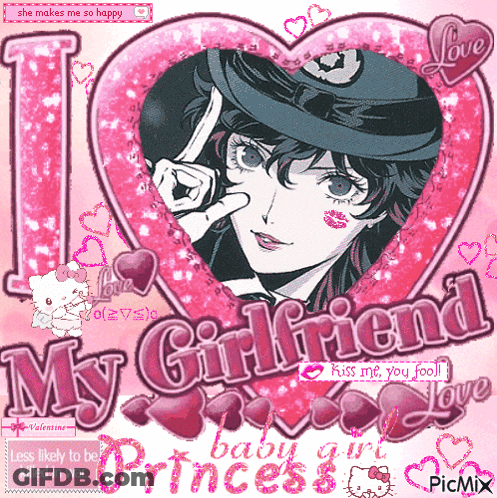 Girl In Pink Jacket With Crown Saying I Love You Princess GIF
