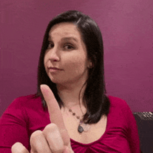 Girl In Pink One Sec GIF