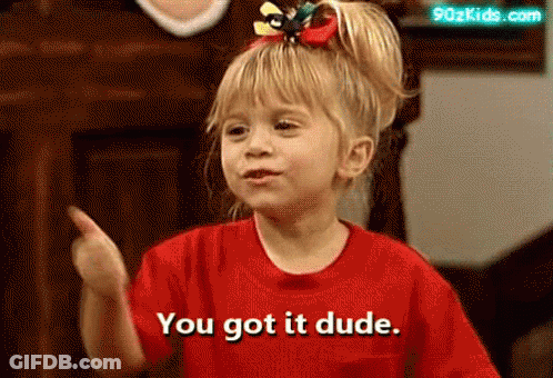 Girl In Pink Shirt Saying You Got It Dude GIF