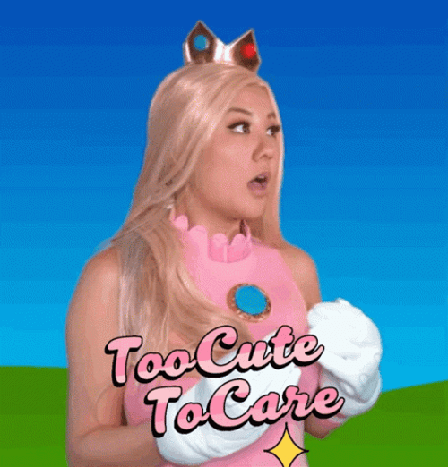 Girl In Pink Too Cute To Care GIF