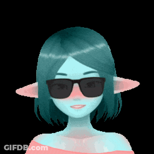 Girl In Pink Top And Sunglasses GIF