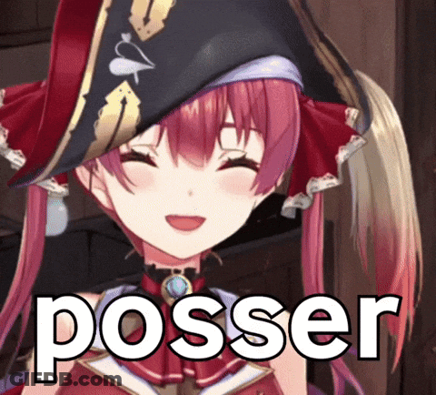Girl In Pirate Hat Saying Posser GIF