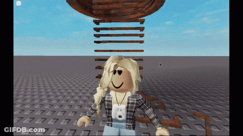 Girl In Plaid Shirt With Camera In Video Game GIF