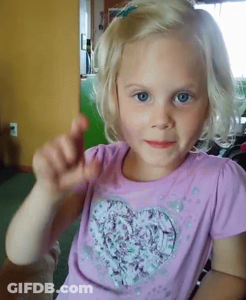 Girl In Purple Heart Shirt GIF