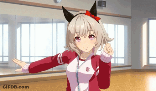 Girl In Red And White Jacket With Letter T GIF