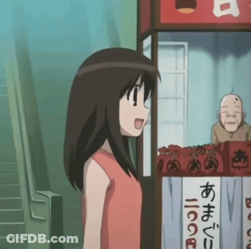 Girl In Red Dress And Sign GIF