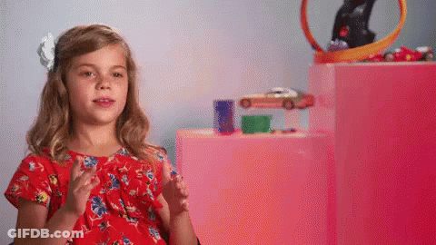 Girl In Red Dress Clapping GIF