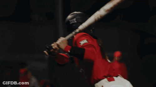 Girl In Red Jersey Number 3 GIF