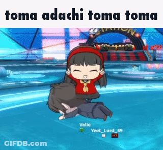 Girl In Red Shirt Sitting On Man's Lap In Video Game GIF