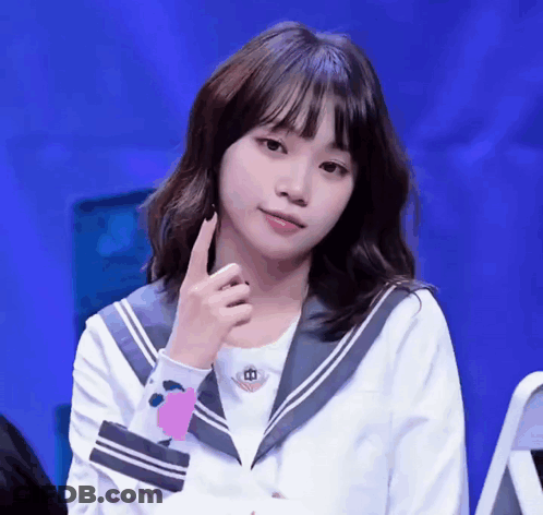 Girl In School Uniform Making A Face GIF