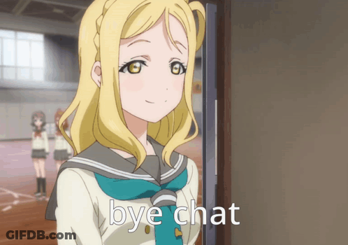 Girl In School Uniform Saying Bye Chat At Door GIF