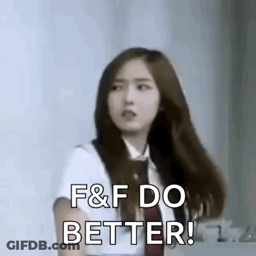 Girl In School Uniform Saying F & F Do Better GIF