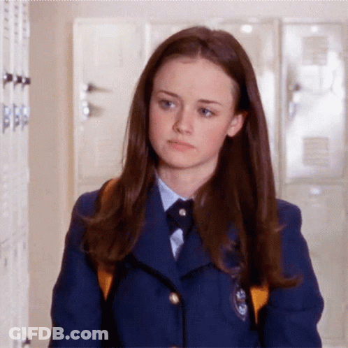 Girl In School Uniform Walking Hallway GIF