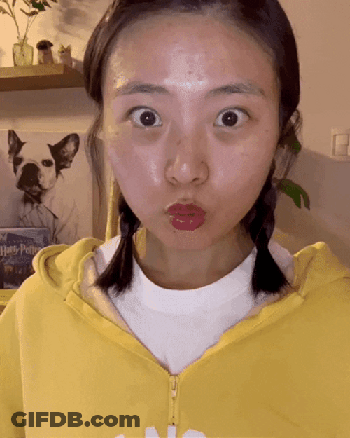 Girl In Shock Woooow GIF