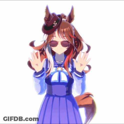 Girl In Sunglasses And Hat With S GIF