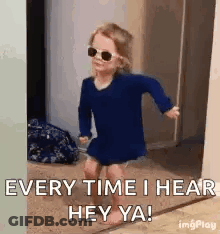 Girl In Sunglasses Saying Hey Ya GIF