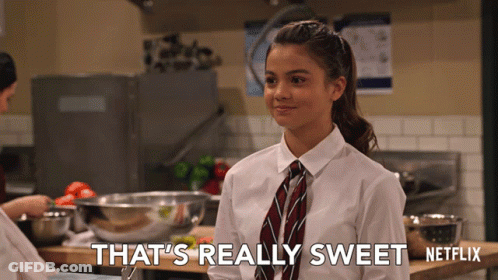 Girl In Tie That's Really Sweet On Netflix GIF