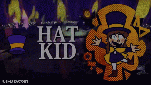 Girl In Top Hat Saying Hat Kid GIF