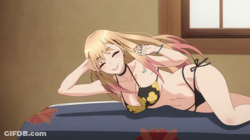 Girl In Various Outfits With Letter V Hat GIF