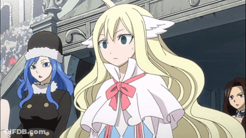 Girl In White Cape And Pink Bow GIF