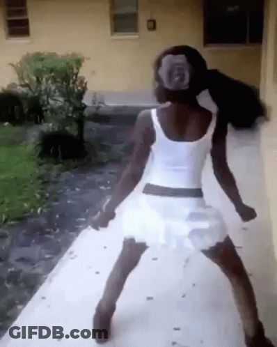 Girl In White Dress Dancing GIF
