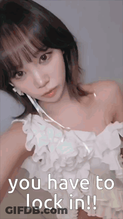 Girl In White Dress Taking Selfie You Have To Lock In GIF