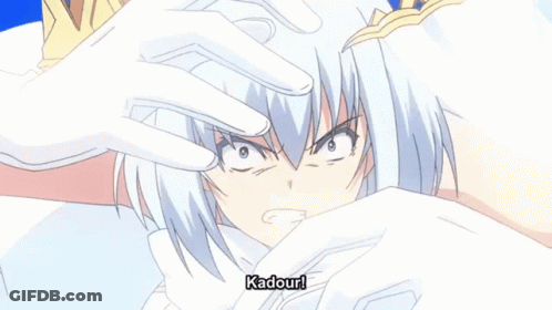 Girl In White Dress With Crown Says Kadour GIF