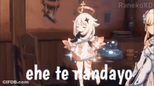 Girl In White Dress With Ehe Te Nandayo GIF