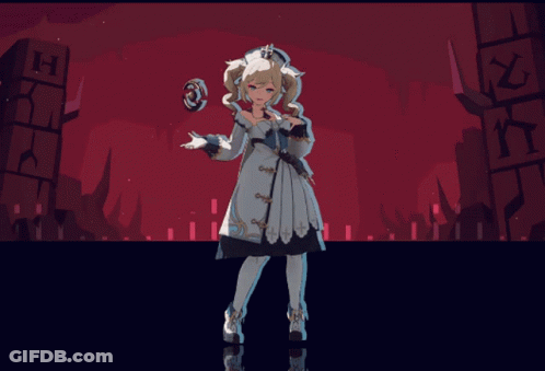 Girl In White Dress With Red H Background GIF