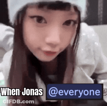 Girl In White Hat Saying When Jonas @ Everyone GIF