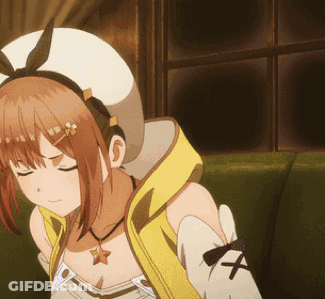 Girl In White Hat Yellow Jacket With X GIF