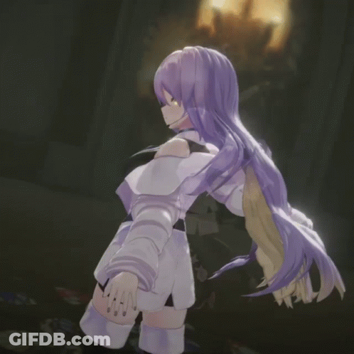 Girl In White Shirt And Red Bow Tie Reaching Out Hand GIF