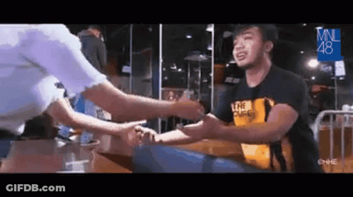 Girl In White Shirt And Tie With Chinese Writing GIF