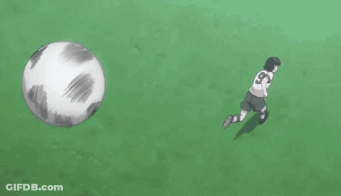 Girl In White Shirt Looking At Soccer Ball GIF