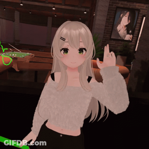 Girl In White Sweater Standing By Pool Table GIF