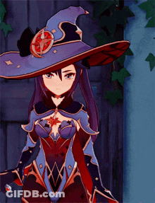 Girl In Witch Costume Standing In Front Of Door GIF
