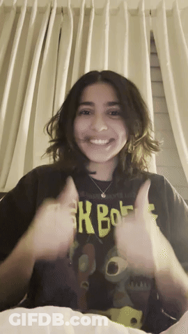 Girl In Xbox Shirt Giving Thumbs Up GIF