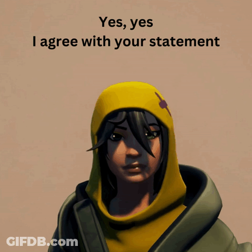 Girl In Yellow Hoodie Saying Yes Yes I Agree GIF