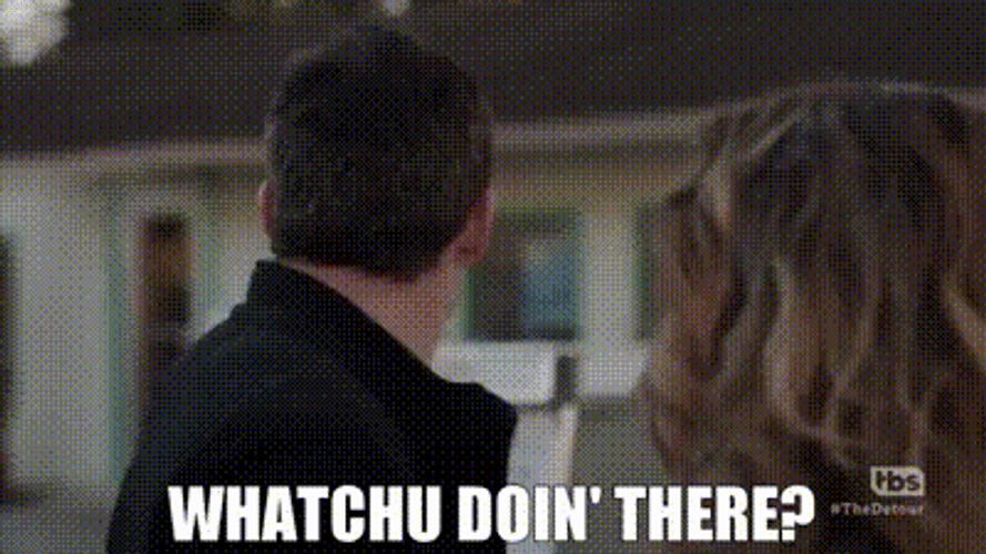 Girl Is Confused Whatcha Doin GIF