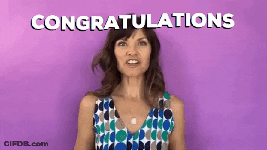 Girl Joyfully Clapping Well Done Congratulations GIF