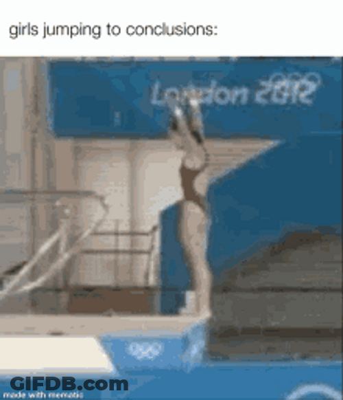 Girl Jumping From Diving Competition GIF