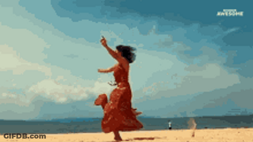 Girl Jumping In The Air GIF
