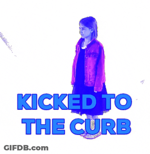 Girl Kicked Them Out To Curb GIF