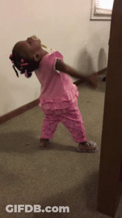 Girl Kid Almost Fall Out GIF