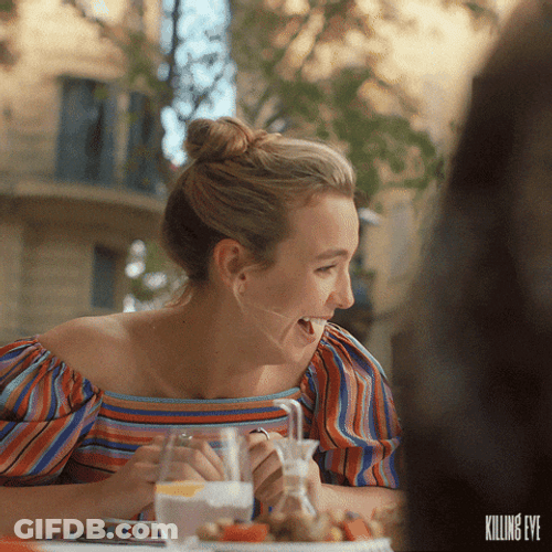 Girl Laughing Clapping Muahahaha GIF