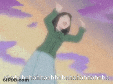 Girl Laughing Saying Ahaha GIF